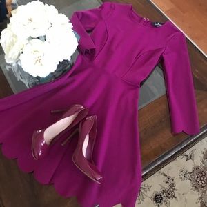 🌺Brand new Magenta dress with scalloped edges 🌺